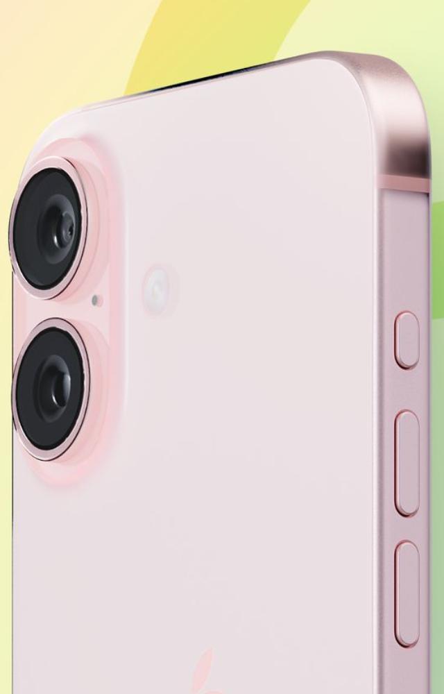 There are seven possible color options for the iPhone 16 models: blue, pink, yellow, green, black, white, and purple.