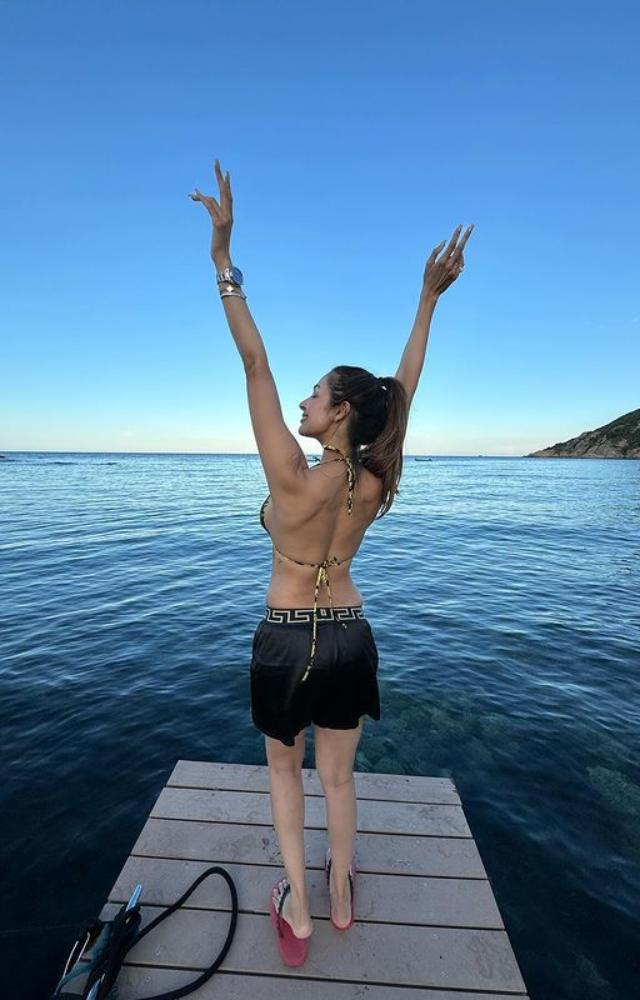Malaika Arora sharing moments of joy