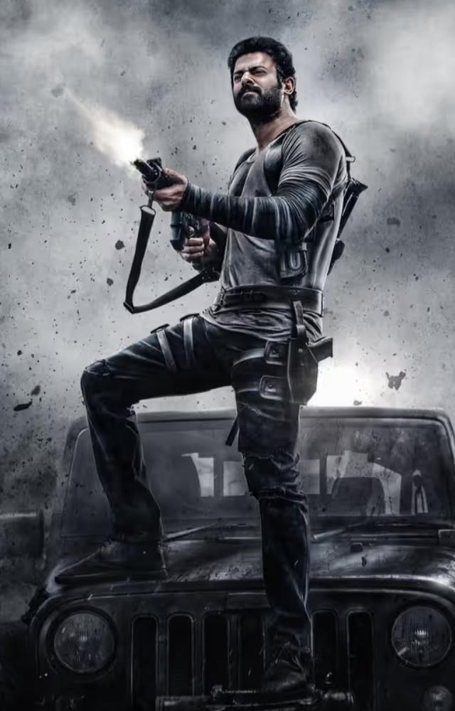 Prabhas leads this explosive thriller set in a violent world of power struggles, brotherhood, and brutal action.
