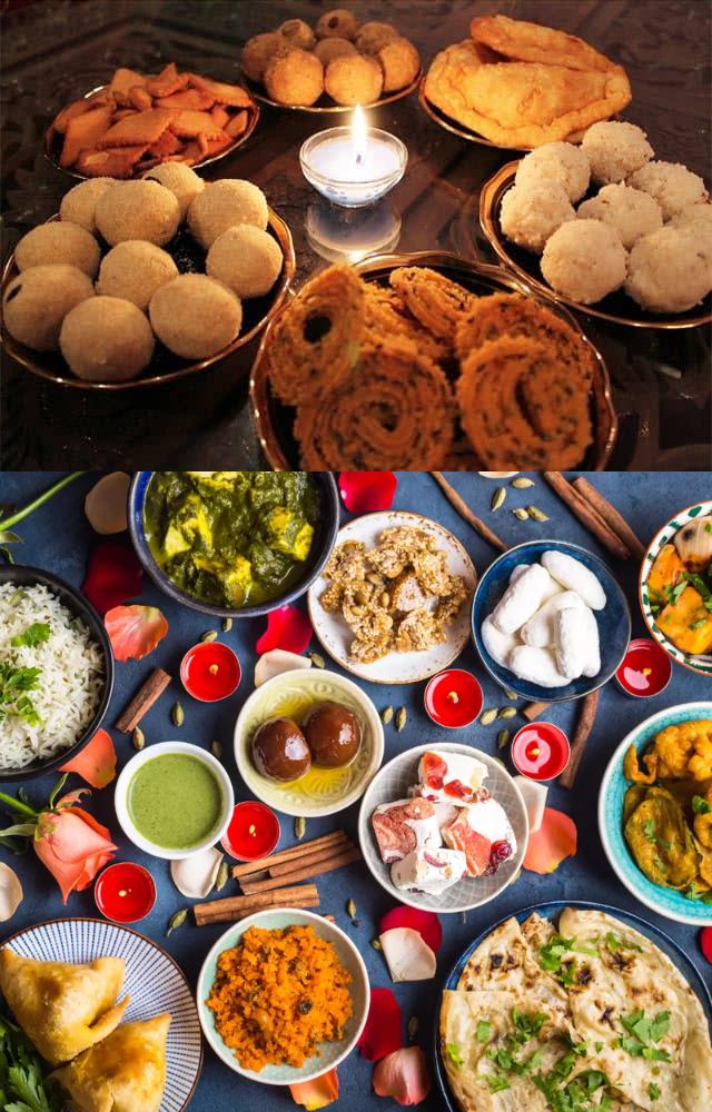 Host a potluck dinner featuring traditional Diwali dishes, encouraging everyone to share their favorites.