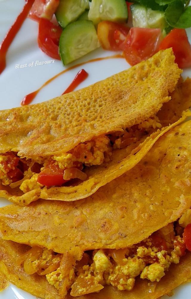 Chickpea flour cheelas with paneer and curd make a delicious, protein-packed breakfast that keeps you full and energized.
