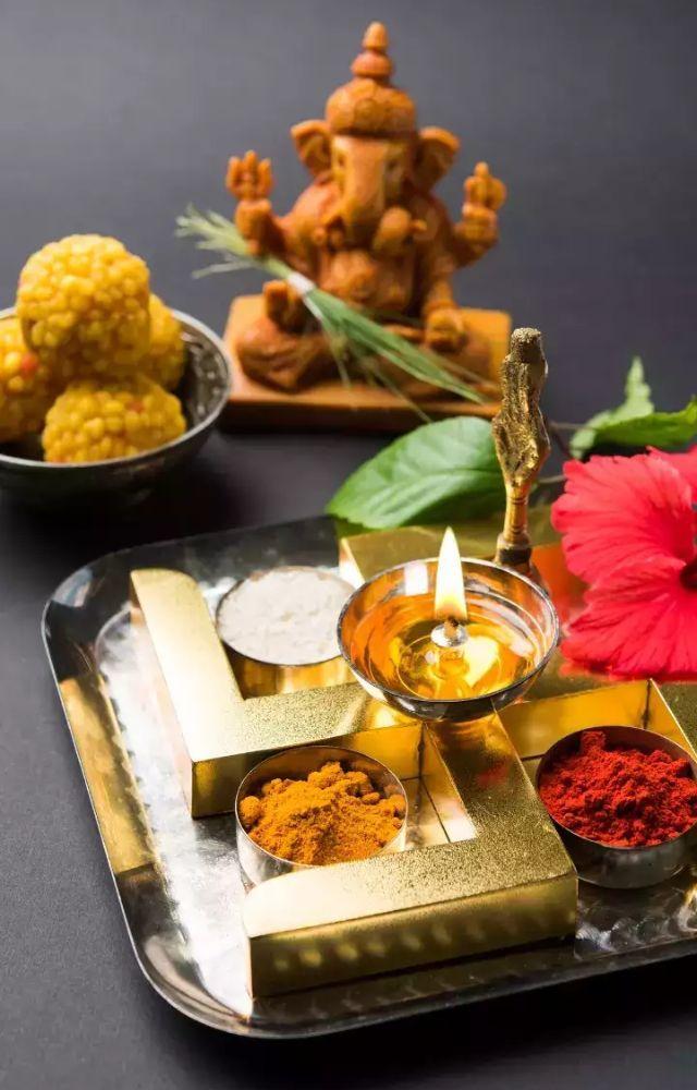Items In Ganesh Chaturthi Pooja Thali