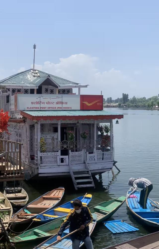 Located in Srinagar on Dal Lake, it`s the only floating post office in the world — and yes, it delivers!
