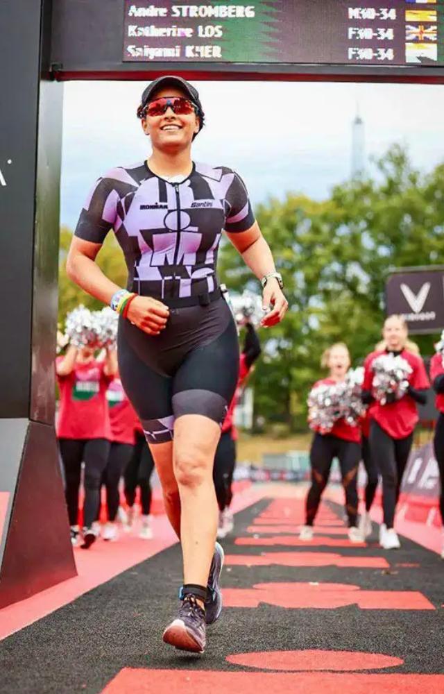 Saiyami tackled the triathlon, which includes a 3.86 km swim, 180.25 km cycling, and a 42.2 km marathon.
