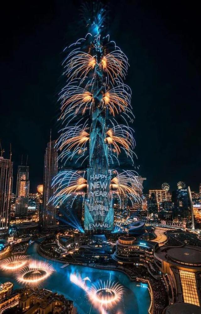 Welcome the New Year in Dubai with dazzling fireworks at the Burj Khalifa and a luxurious vibe.
