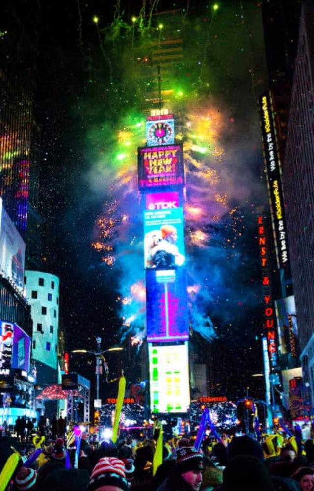 Join the iconic Times Square Ball Drop in NYC and experience the ultimate New Year’s Eve celebration.