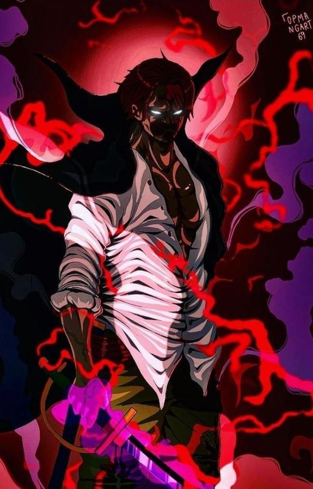 The red-haired Yonko has insane Conqueror’s Haki that can damage ships and intimidate admirals.
