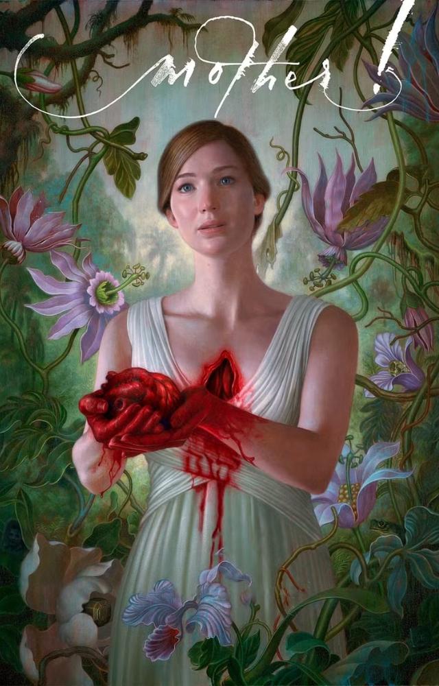 Darren Aronofsky’s psychological horror depicting a couple’s tranquil life disrupted by unexpected guests, delving into themes of creation and destruction.
