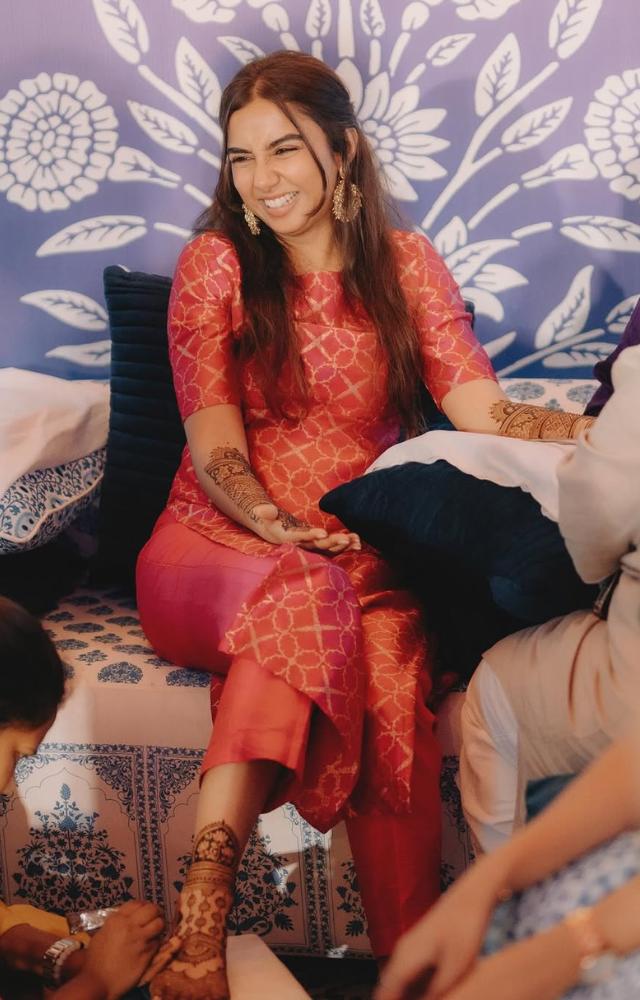 Prajakta Koli, aka MostlySane, looked radiant in her mehendi ceremony with stunning traditional attire and henna-adorned hands.