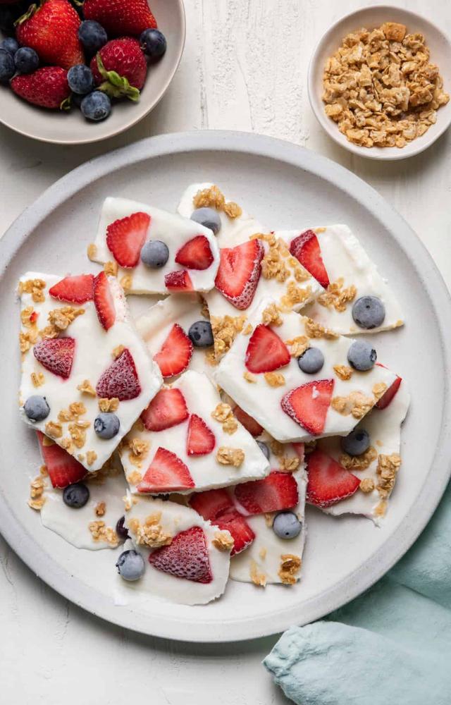 Healthy and tasty—freeze grapes, watermelon cubes, or yogurt-covered berries for the perfect summer nibble.