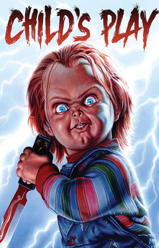 The iconic horror classic features Chucky, the killer doll, in his terrifying debut.