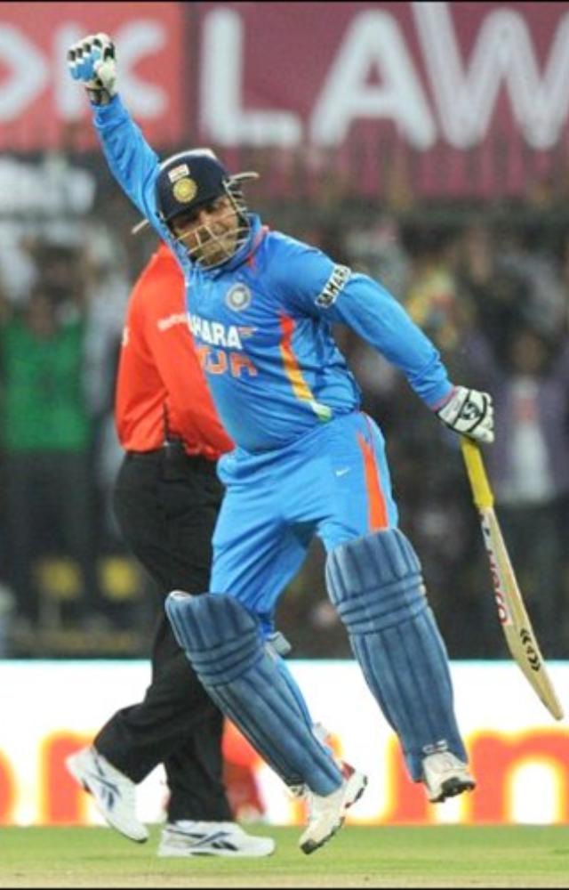 Relive the unforgettable double century against West Indies, showcasing his aggressive batting style.
