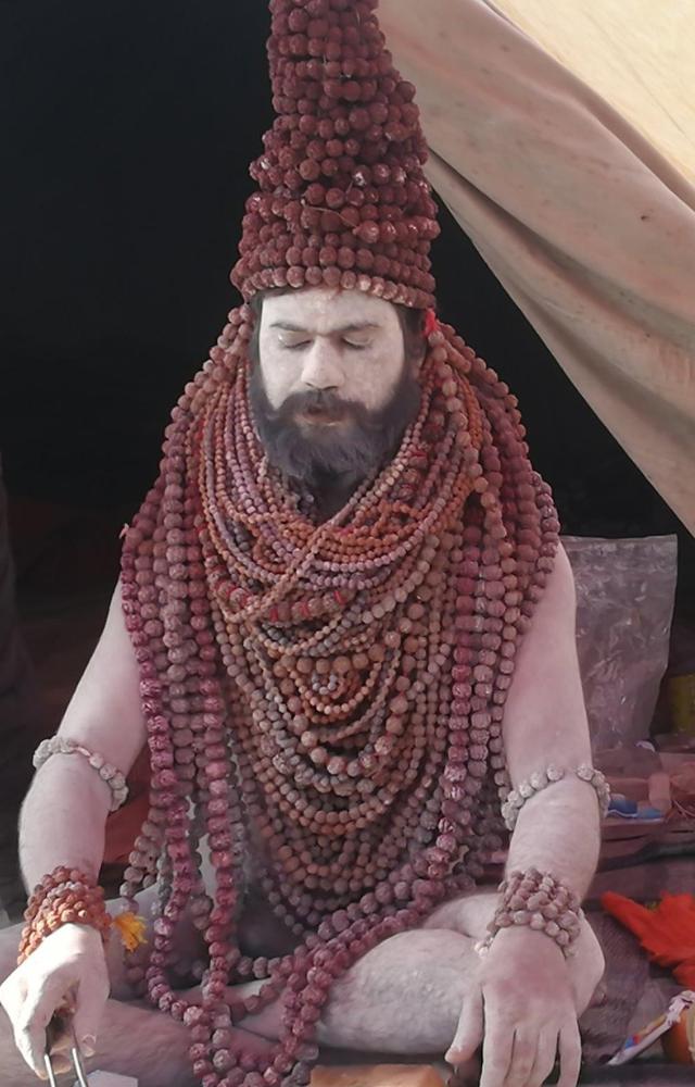 Known for his rudraksh-adorned appearance and spiritual healing practices, Rudraksh Baba is a standout figure at the Mahakumbh.