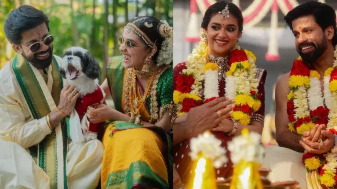 Top Looks from Keerthy Suresh Wedding