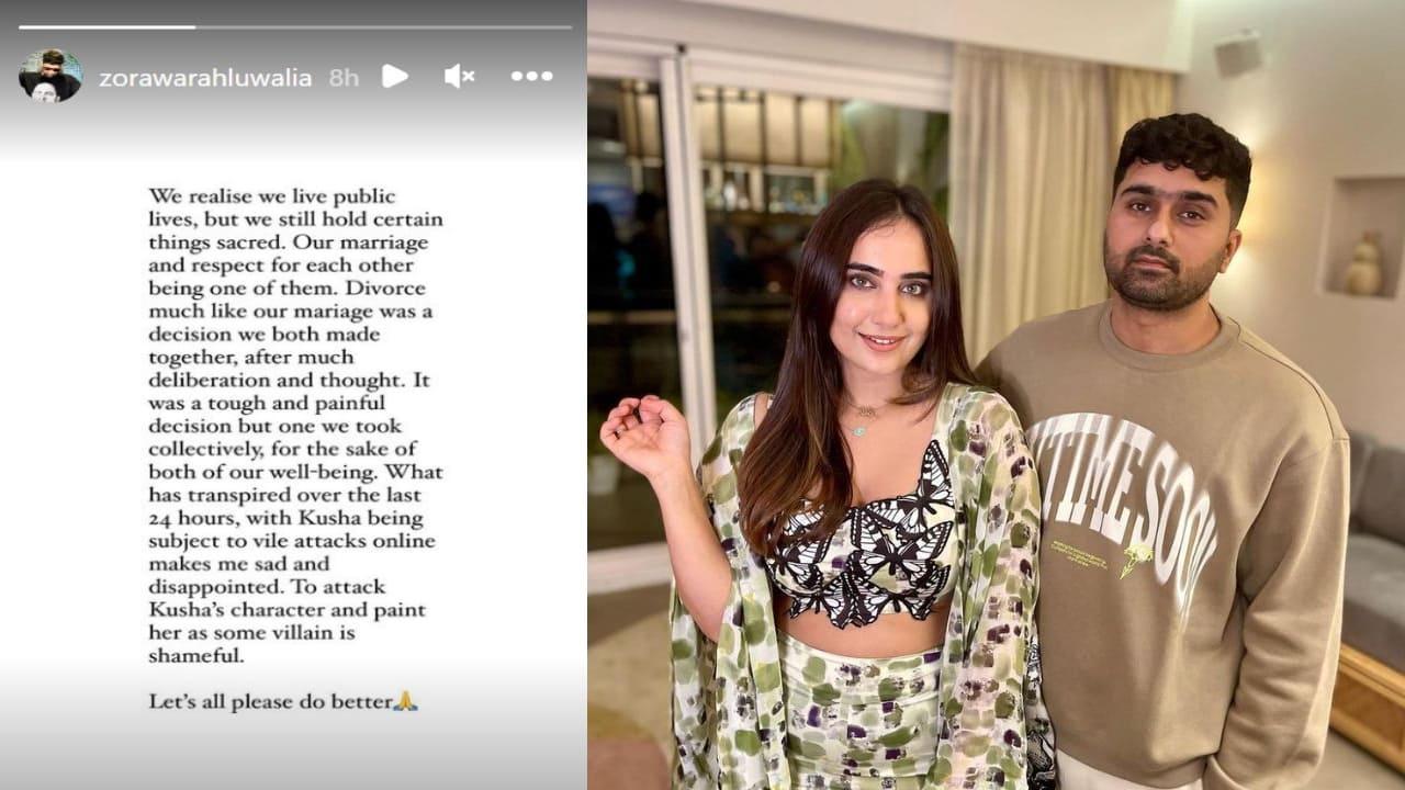 Kusha Kapila`s Ex-Husband Zorawar Finally Breaks His Silence And Defends Her Amid Getting Trolled