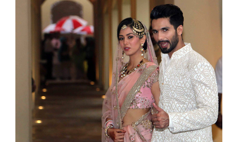 Newly-wed Shahid and Mira Kapoor