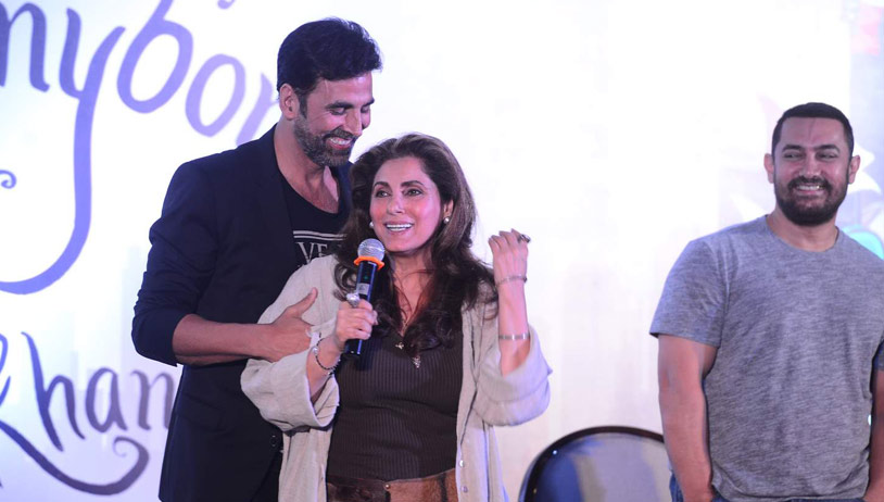 Twinkle Khanna unveils her book Mrs. Funnybones with Akshay, Dimple & Aamir