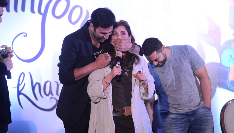 Twinkle Khanna unveils her book Mrs. Funnybones with Akshay, Dimple & Aamir