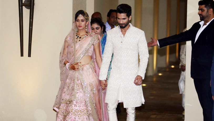 Newly-wed Shahid and Mira Kapoor