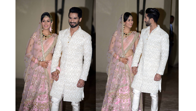 Newly-wed Shahid and Mira Kapoor