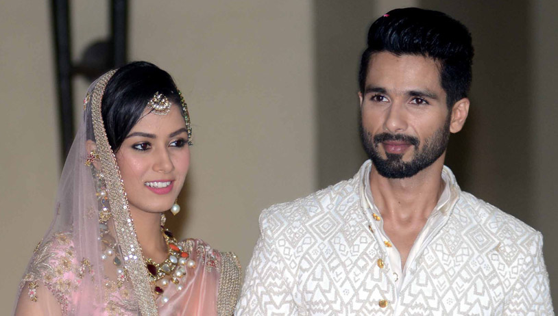 Newly-wed Shahid and Mira Kapoor