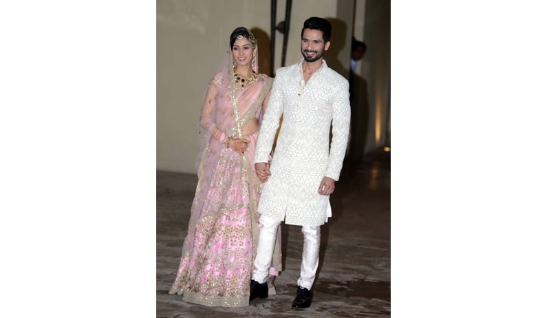 Newly-wed Shahid and Mira Kapoor