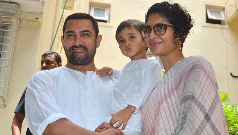 Imran, Aamir Khan celebrate Eid with their kids