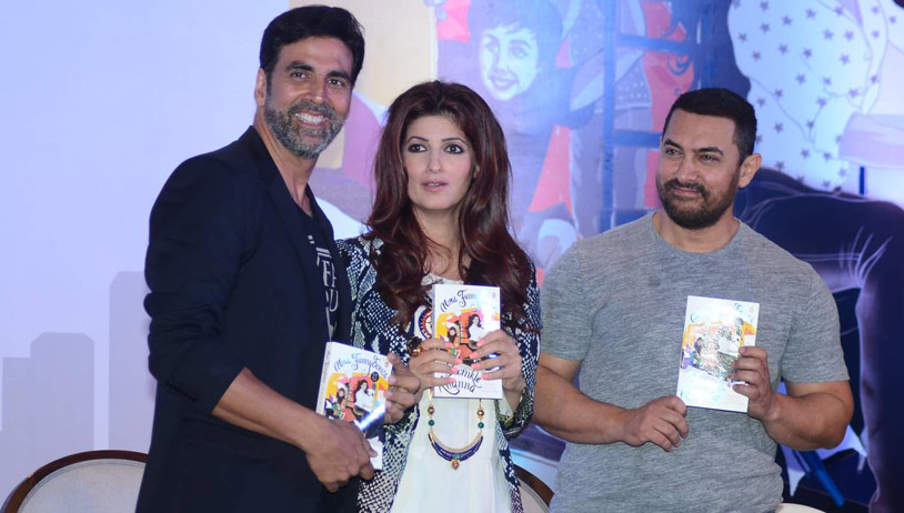 Twinkle Khanna unveils her book Mrs. Funnybones with Akshay, Dimple & Aamir