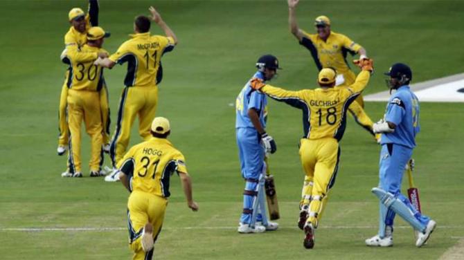 2003 World Cup Final: India and Australia met in the final of the 2003 World Cup. 