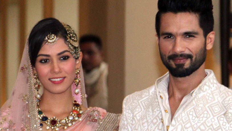 Newly-wed Shahid and Mira Kapoor
