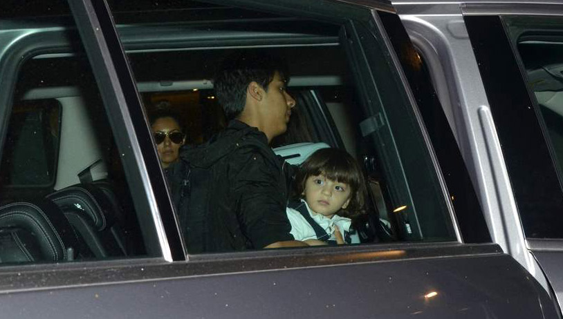 AbRam with father Shah Rukh and big bro Aryan Khan