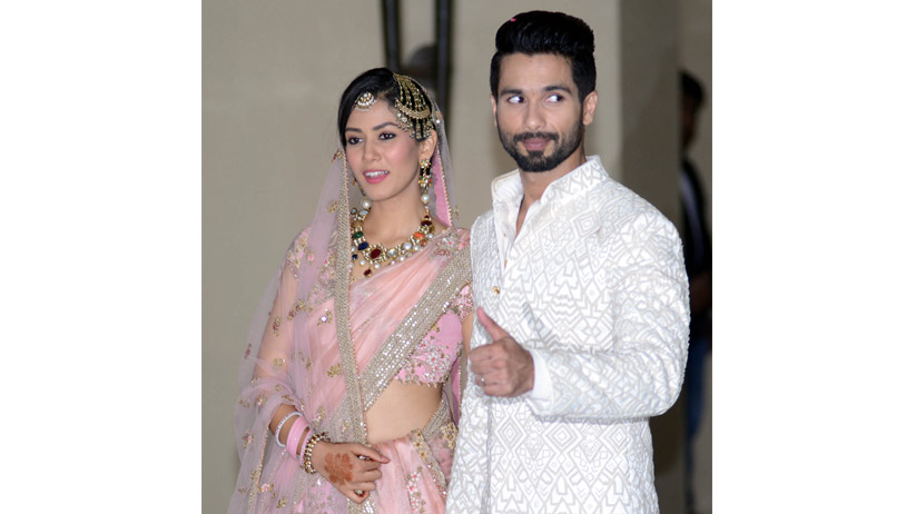 Newly-wed Shahid and Mira Kapoor