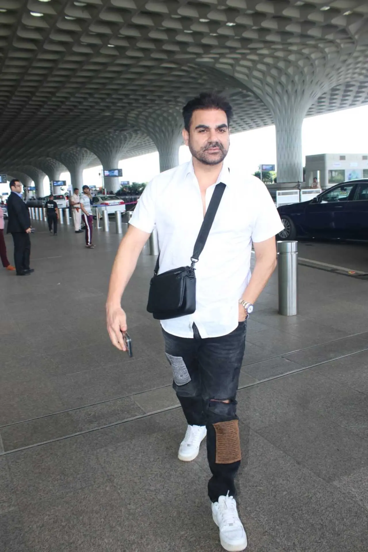 Arbaaz Khan was snapped at the airport departure as he jetted off