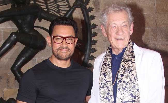 Aamir Khan and Ian McKellen Aamir Khan and Ian McKellen