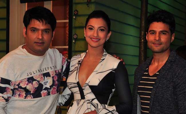 Kapil Sharma, Gauhar Khan and Rajeev Khandelwal Kapil Sharma, Gauhar Khan and Rajeev Khandelwal