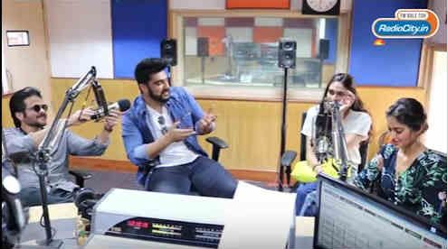 Arjun Kapoor, Anil Kapoor, Athiya Shetty and Ileana D Cruz at Radio City Studios