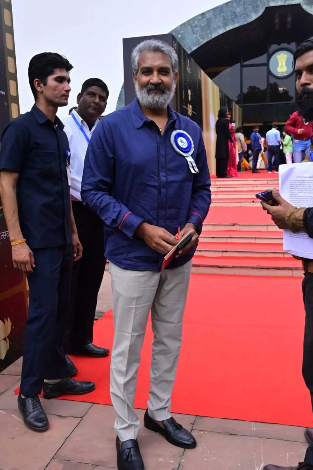 Ace filmmaker S. S. Rajamouli also attended the National Film Award ceremony at Vigyan Bhawan in Delhi