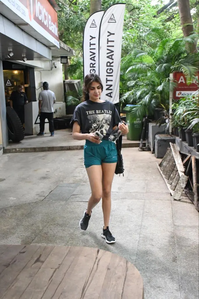 Rhea Chakraborty was papped in the city