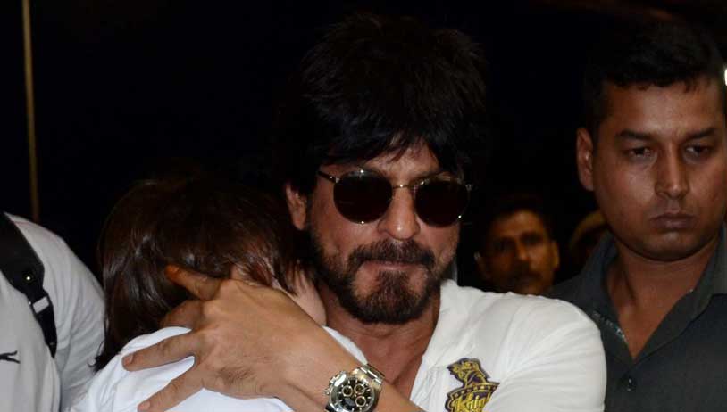 Shah Rukh Khan spotted at the Kolkata airport