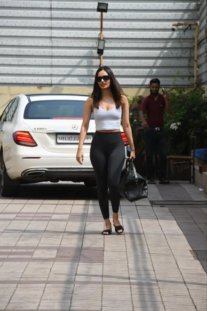 Manushi Chhillar was papped in the city