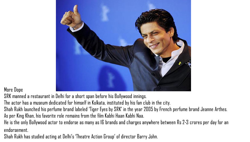 Things you didnt know about Shah Rukh Khan