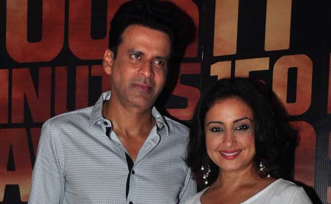 Manoj Bajpayee and Divya Dutta at the screening of Traffic