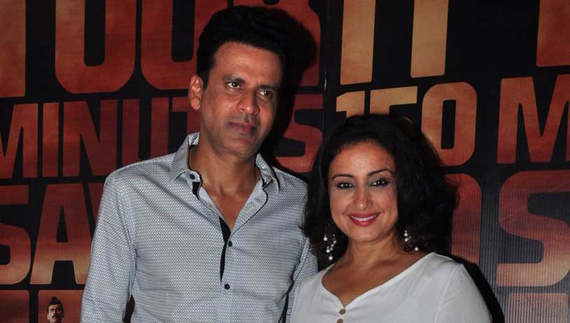 Manoj Bajpayee and Divya Dutta at the screening of Traffic