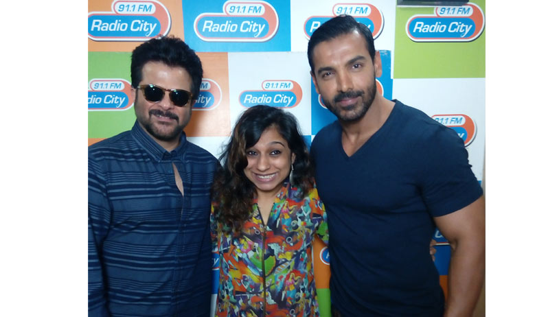John Abraham, Anil Kapoor promote Welcome Back at Radio City studios