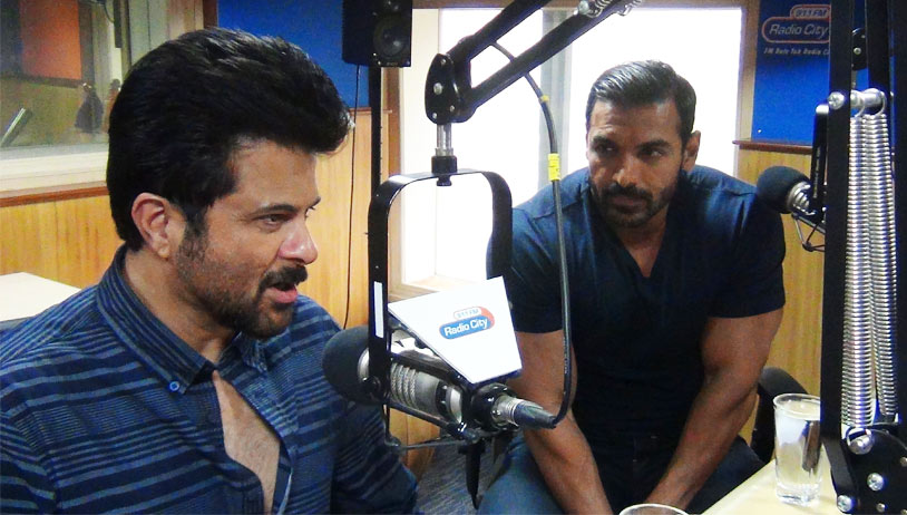 John Abraham, Anil Kapoor promote Welcome Back at Radio City studios