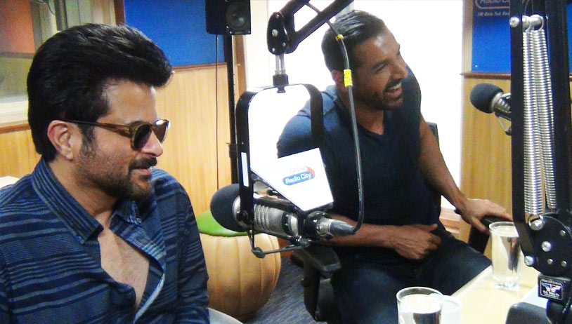 John Abraham, Anil Kapoor promote Welcome Back at Radio City studios