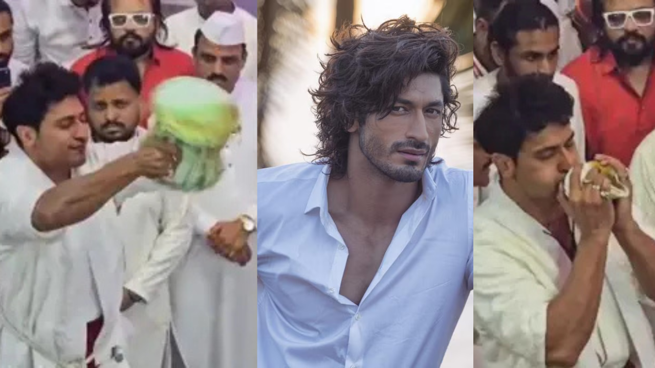 Ganesh Chaturthi: Vidyut Jammwal welcomes Lalbaugcha Raja with shankh & damru