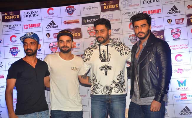 Ajinkya Rahane, Virat Kohli, Abhishek Bachchan, Arjun Kapoor