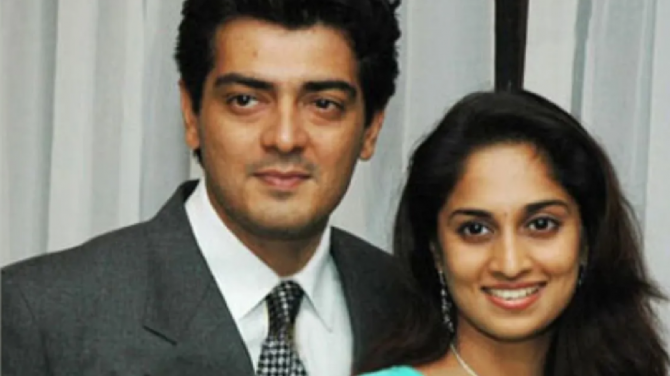 No 1: Ajith Kumar and Shalini Ajith Kumar
