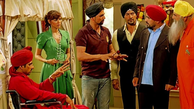 "Guruji Garden Saaf Karenge, Aur Tu Driver Banega Be" (Singh Is Kingg)